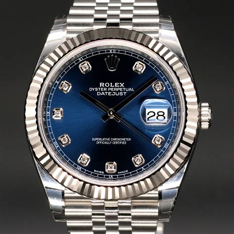 rolex oyster bracelet for datejust|Rolex Datejust 41mm blue dial.